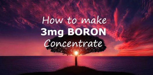 How to Make 3mg Boron Concentrate